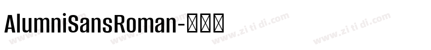 AlumniSansRoman字体转换