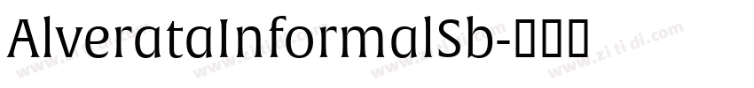 AlverataInformalSb字体转换