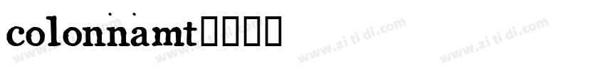 colonnamt字体转换