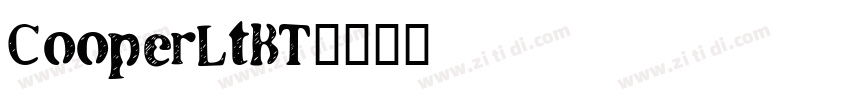 CooperLtBT字体转换