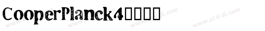 CooperPlanck4字体转换
