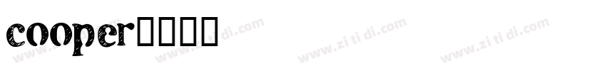 cooper字体转换