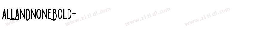 ALLANDNONEBold字体转换