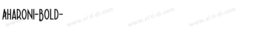 Aharoni-Bold字体转换