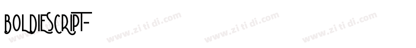 BOLDIESCRIPT字体转换