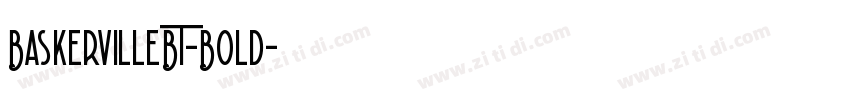 BaskervilleBT-Bold字体转换