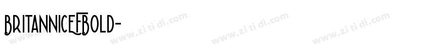 BritannicEFBold字体转换