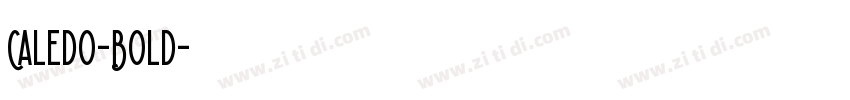 Caledo-Bold字体转换