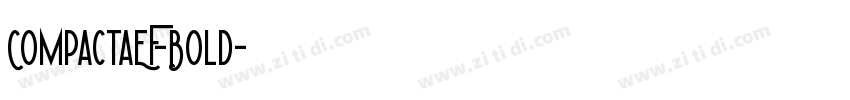 CompactaEF-Bold字体转换