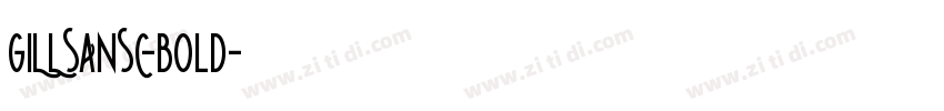 GILLSANSC-bold字体转换