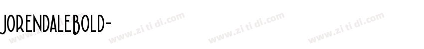 JorendaleBold字体转换