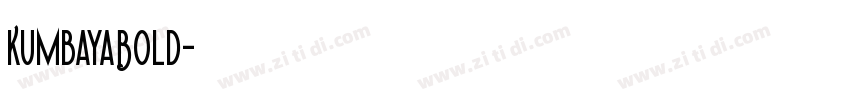 KumbayaBold字体转换