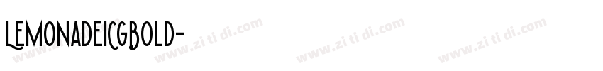 LemonadeICGBold字体转换
