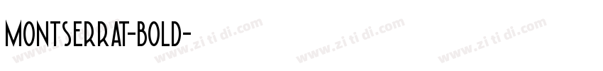 Montserrat-bold字体转换