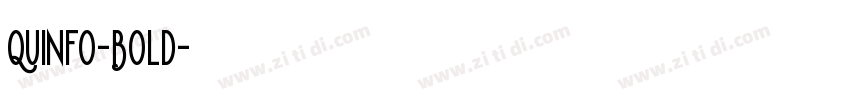 Quinfo-Bold字体转换