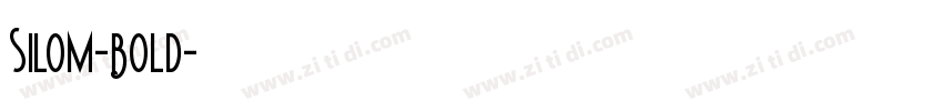 Silom-Bold字体转换