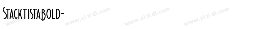 StacktistaBold字体转换