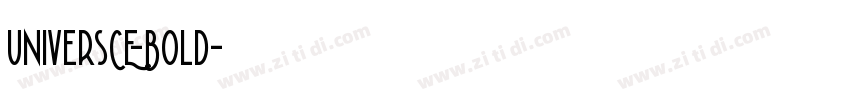 UniversCE-Bold字体转换