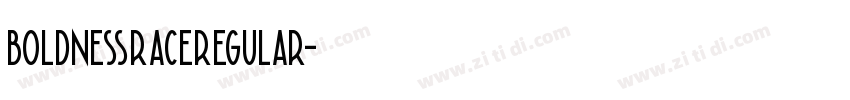 boldnessraceregular字体转换