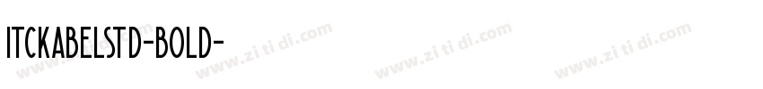 itckabelstd-bold字体转换