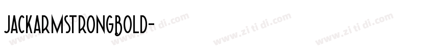 jackarmstrongBold字体转换