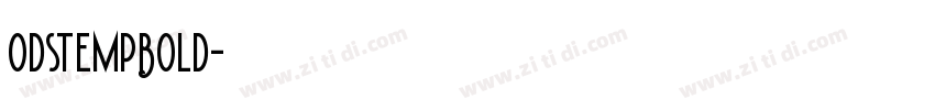 odstempBold字体转换