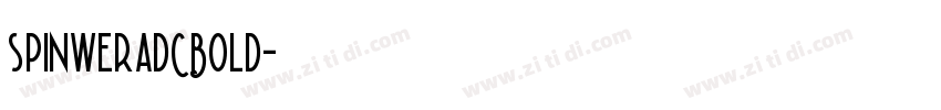 spinweradCBold字体转换