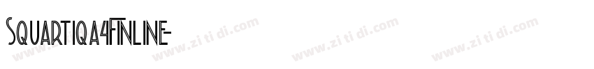 Squartiqa4FInline字体转换