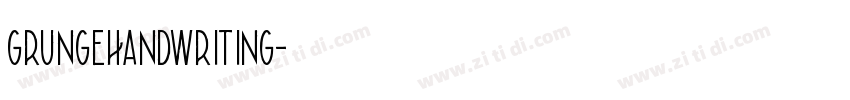 GrungeHandwriting字体转换
