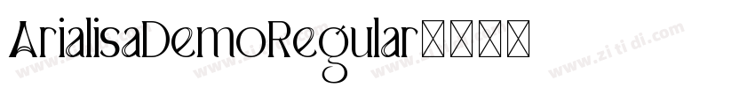 ArialisaDemoRegular字体转换