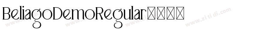 BeliagoDemoRegular字体转换