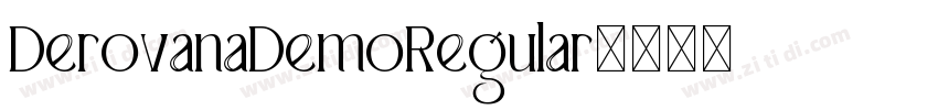 DerovanaDemoRegular字体转换