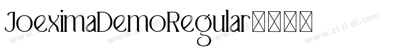 JoeximaDemoRegular字体转换 JoeximaDemoRegular字体转换