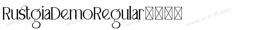 RustgiaDemoRegular字体转换