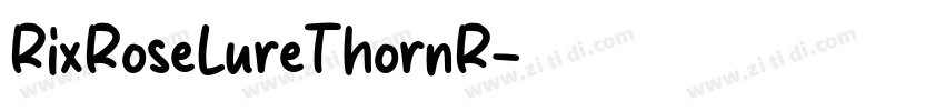RixRoseLureThornR字体转换