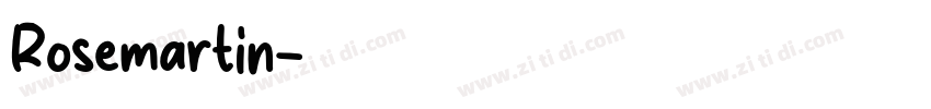 Rosemartin字体转换