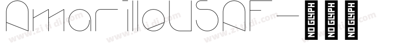 AmarilloUSAF字体转换