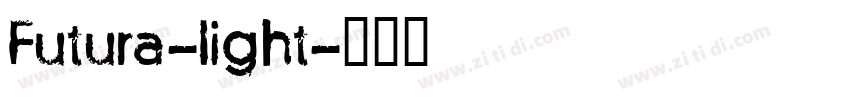 Futura-light字体转换