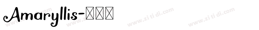 Amaryllis字体转换