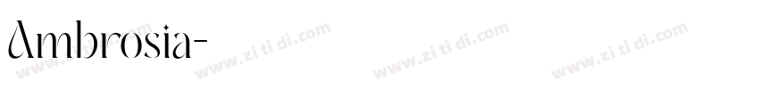 Ambrosia字体转换