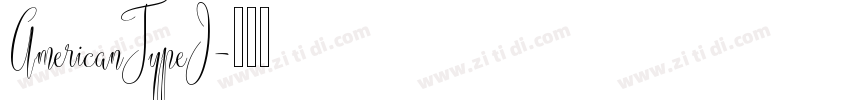 AmericanTypeI字体转换