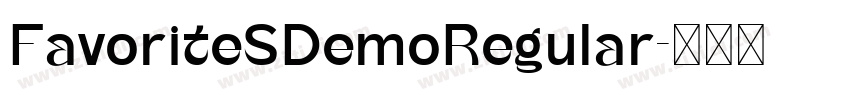 FavoriteSDemoRegular字体转换