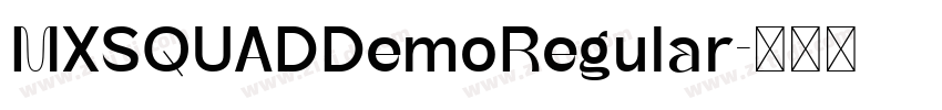 MXSQUADDemoRegular字体转换