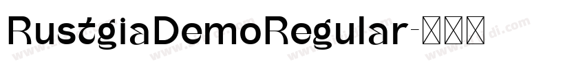 RustgiaDemoRegular字体转换