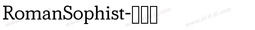 RomanSophist字体转换