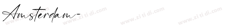 Amsterdam字体转换