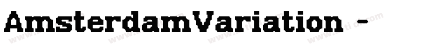 AmsterdamVariation1字体转换