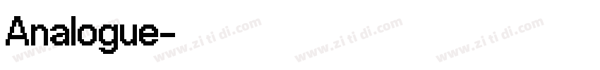 Analogue字体转换 Analogue字体转换