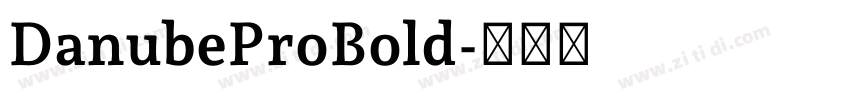 DanubeProBold字体转换