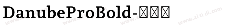 DanubeProBold字体转换